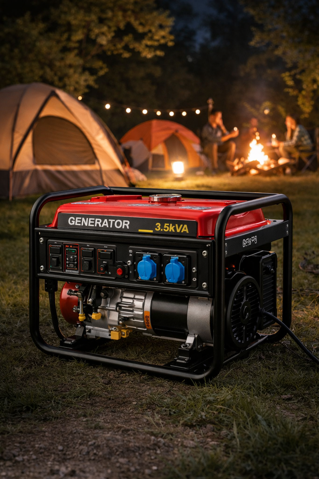 Foto do equipamento Gerador Portátil a Gasolina 35kVA