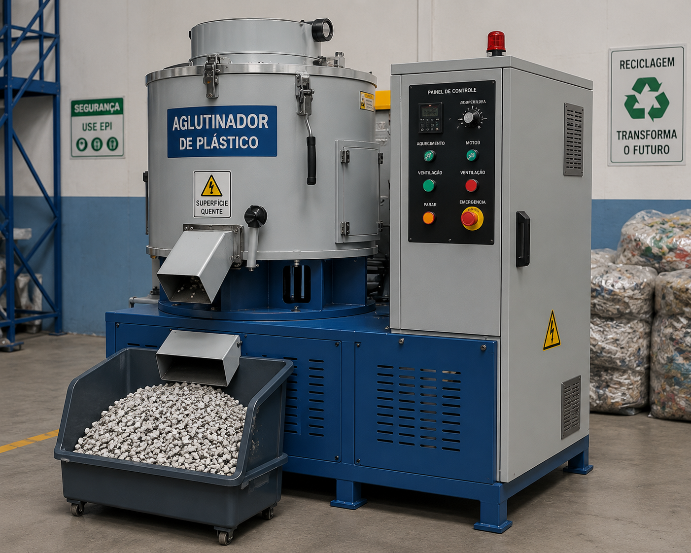 Foto do equipamento Aglutinador de Plástico